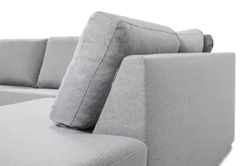 Crazy 6-sits Högervänd U-formad XX-Large Soffa med Divan och Schäslong i Tyg - Grå - Products - Möbler - Soffa - U-soffa