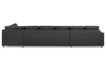 Crazy 6-sits Högervänd U-formad XX-Large Soffa med Divan och Schäslong i Tyg - Mörkgrå - Products - Möbler - Soffa - U-soffa