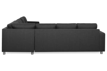 Crazy 6-sits Vändbar L-formad X-Large Hörnsoffa i Tyg - Antracit - Products - Möbler - Soffa - Hörnsoffa