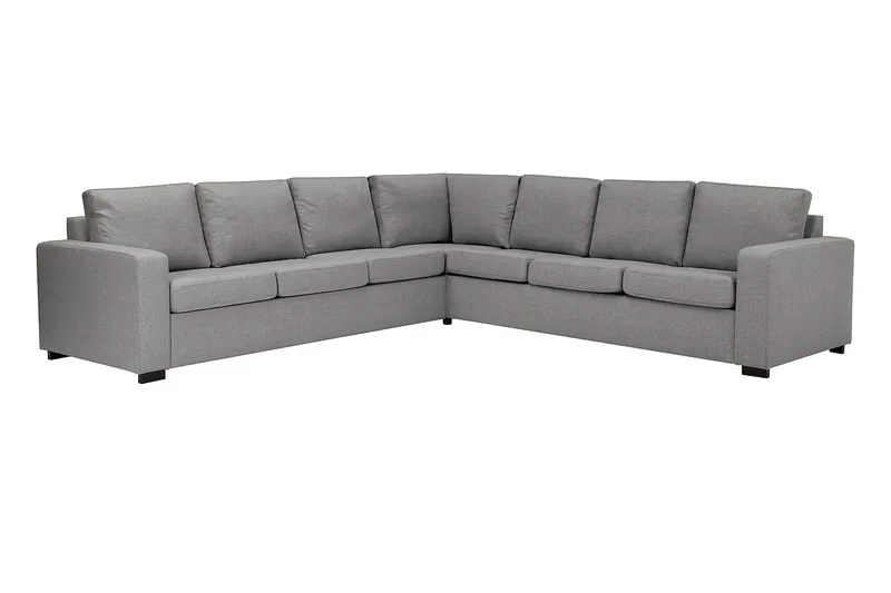 Crazy 6-sits Vändbar L-formad X-Large Hörnsoffa i Tyg - Grå - Products - Möbler - Soffa - Hörnsoffa