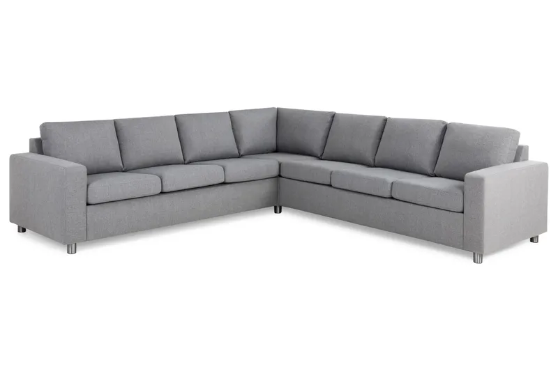 Crazy 6-sits Vändbar L-formad X-Large Hörnsoffa i Tyg - Grå - Products - Möbler - Soffa - Hörnsoffa