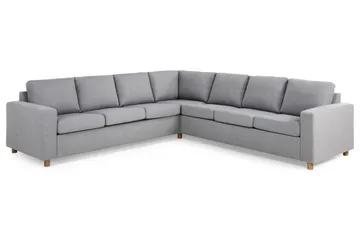 Crazy 6-sits Vändbar L-formad X-Large Hörnsoffa i Tyg - Grå - Products - Möbler - Soffa - Hörnsoffa