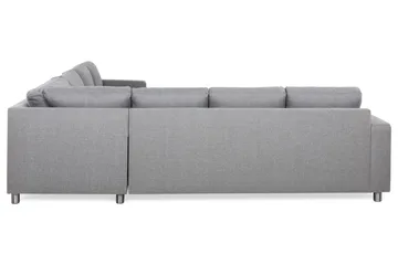 Crazy 6-sits Vändbar L-formad X-Large Hörnsoffa i Tyg - Grå - Products - Möbler - Soffa - Hörnsoffa