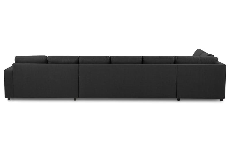 Crazy 6-sits Vänstervänd U-formad XX-Large Soffa med Divan och Schäslong i Tyg - Antracit - Products - Möbler - Soffa - U-soffa