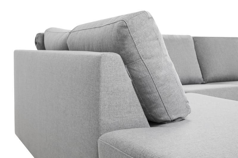 Crazy 6-sits Vänstervänd U-formad XX-Large Soffa med Divan och Schäslong i Tyg - Grå - Products - Möbler - Soffa - U-soffa