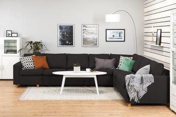 Crazy 7-sits Vändbar L-formad XX-Large Hörnsoffa i Tyg - Antracit - Products - Möbler - Soffa - Hörnsoffa