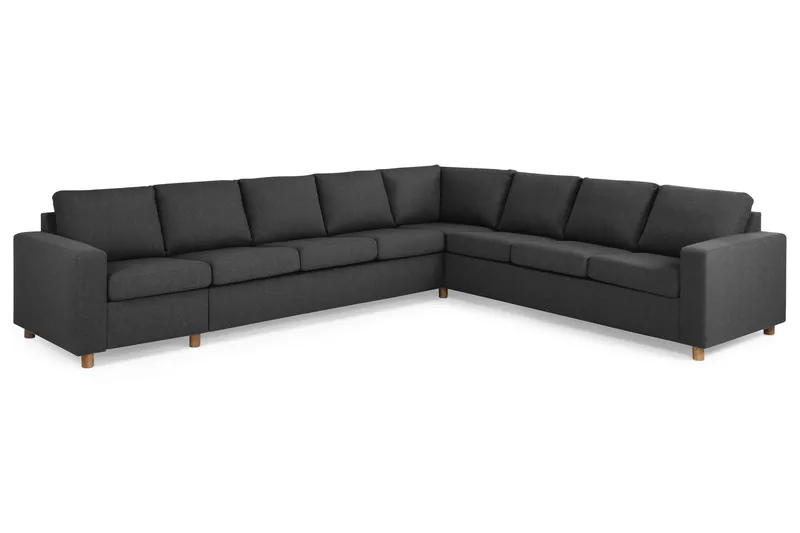 Crazy 7-sits Vändbar L-formad XX-Large Hörnsoffa i Tyg - Antracit - Products - Möbler - Soffa - Hörnsoffa