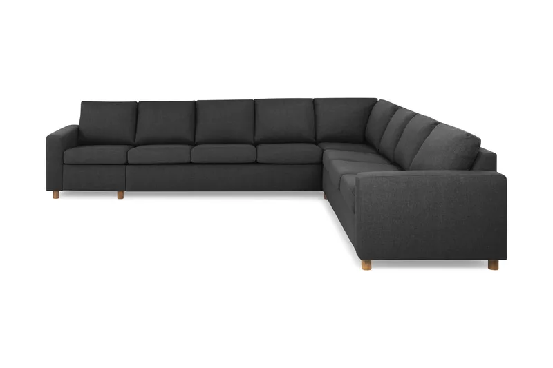 Crazy 7-sits Vändbar L-formad XX-Large Hörnsoffa i Tyg - Antracit - Products - Möbler - Soffa - Hörnsoffa
