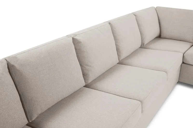 Crazy 7-sits Vändbar L-formad XX-Large Hörnsoffa i Tyg - Beige - Products - Möbler - Soffa - Hörnsoffa