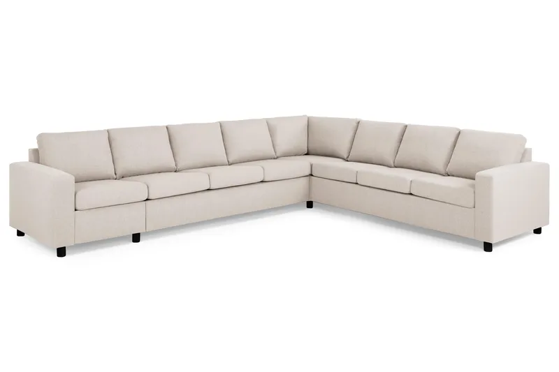 Crazy 7-sits Vändbar L-formad XX-Large Hörnsoffa i Tyg - Beige - Products - Möbler - Soffa - Hörnsoffa