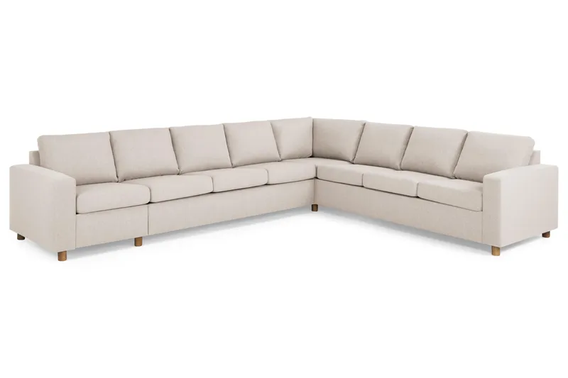 Crazy 7-sits Vändbar L-formad XX-Large Hörnsoffa i Tyg - Beige - Products - Möbler - Soffa - Hörnsoffa