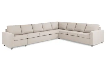 Crazy 7-sits Vändbar L-formad XX-Large Hörnsoffa i Tyg - Beige - Products - Möbler - Soffa - Hörnsoffa