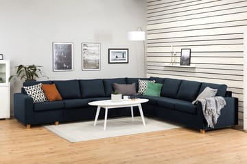 Crazy 7-sits Vändbar L-formad XX-Large Hörnsoffa i Tyg - Blå - Products - Möbler - Soffa - Hörnsoffa