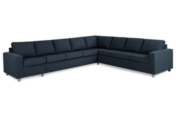 Crazy 7-sits Vändbar L-formad XX-Large Hörnsoffa i Tyg - Blå - Products - Möbler - Soffa - Hörnsoffa