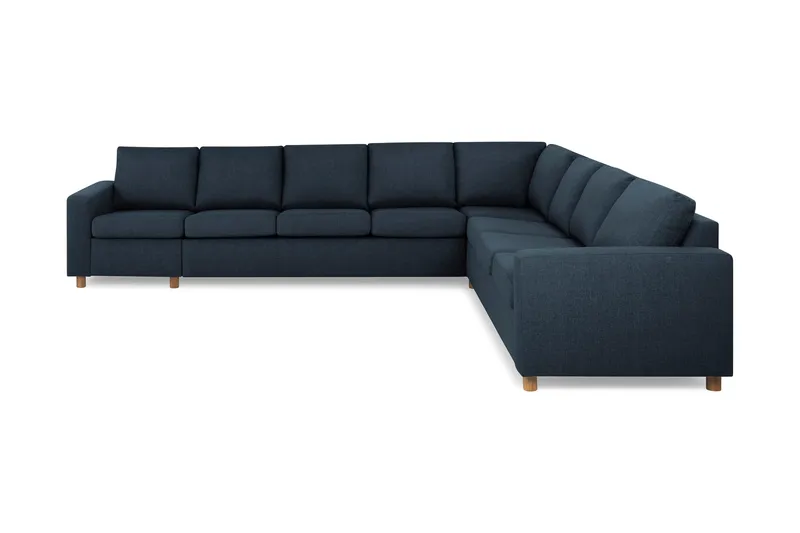 Crazy 7-sits Vändbar L-formad XX-Large Hörnsoffa i Tyg - Blå - Products - Möbler - Soffa - Hörnsoffa