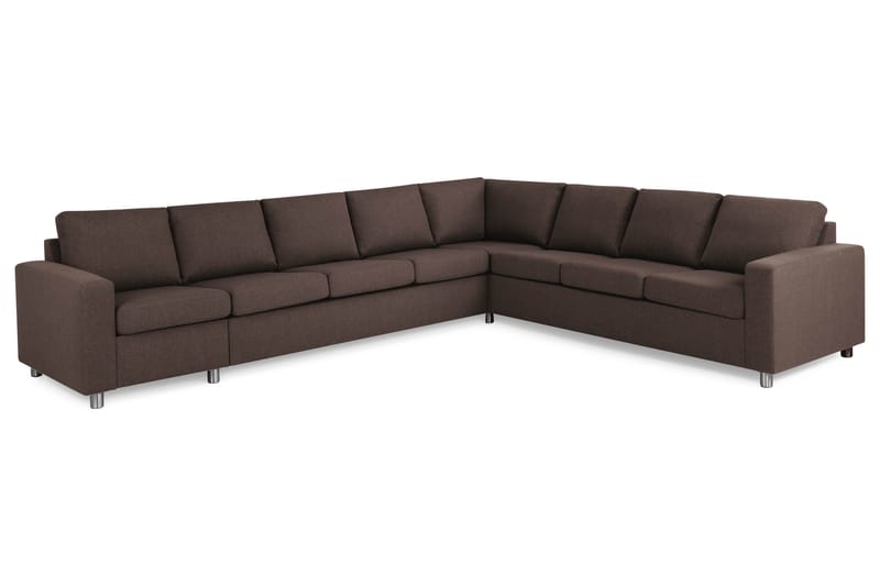 Crazy 7-sits Vändbar L-formad XX-Large Hörnsoffa i Tyg - Brun - Products - Möbler - Soffa - Hörnsoffa