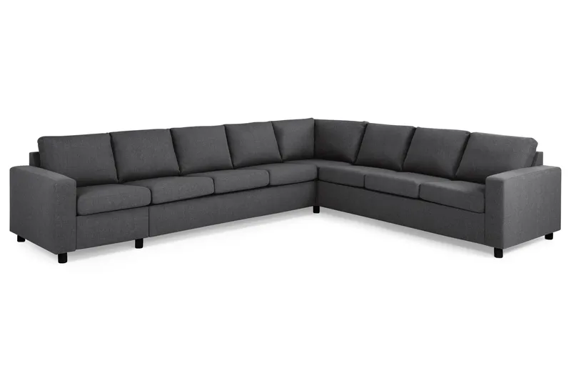 Crazy 7-sits Vändbar L-formad XX-Large Hörnsoffa i Tyg - Mörkgrå - Products - Möbler - Soffa - Hörnsoffa