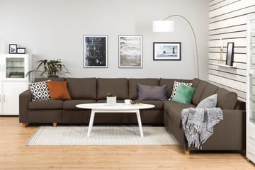 Crazy Hörnsoffa XXL Vändbar - Brun - Products - Möbler - Soffa - Hörnsoffa