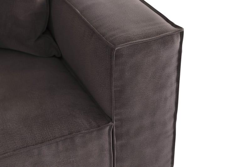 Cubo 4-sits Djup Modulsoffa i Sammet - Mörkgrå - Products - Möbler - Soffa - 3 sits soffa