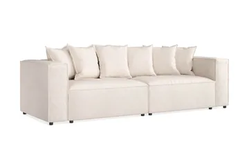 Cubo 4-sits Djup Modulsoffa i Tyg - Beige - Products - Möbler - Soffa - 4 sits soffa