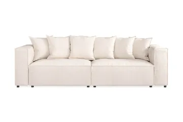 Cubo 4-sits Djup Modulsoffa i Tyg - Beige - Products - Möbler - Soffa - 4 sits soffa