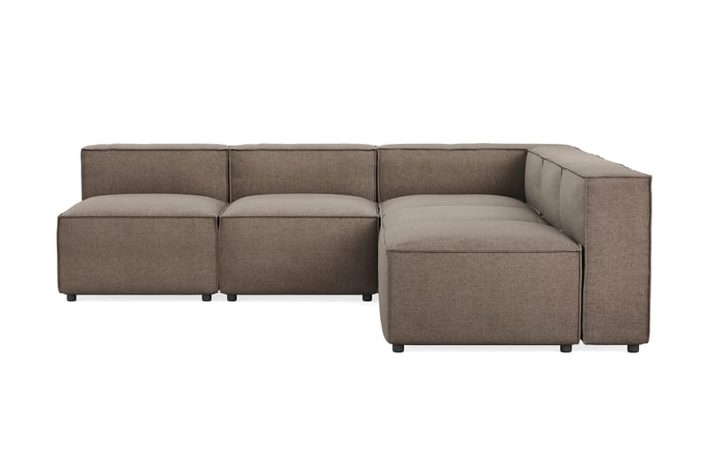 Cubo 5-sits L-formad Djup Modulhörnsoffa i Tyg - Grå - Products - Möbler - Soffa - Hörnsoffa