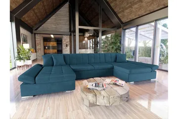 Dewitt Soffa Dubbeldivan 4-sits - Blå - Products - Möbler - Soffa - U-soffa