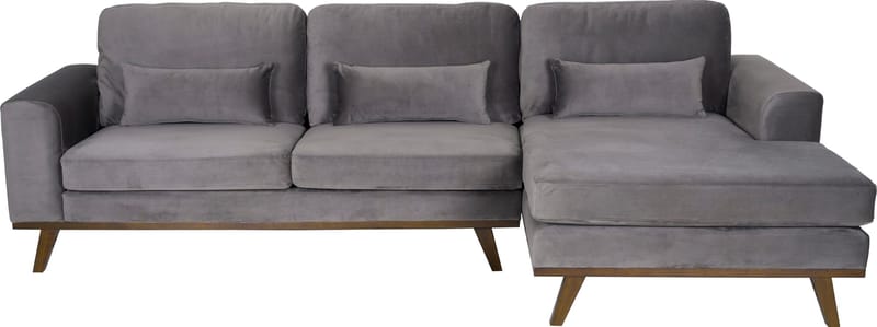 Divansoffa i grått sammet - Copenhagen - Mörkgrå - Products - Möbler - Soffa - Sammetssoffa