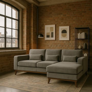 Divansoffa i grått sammet - Copenhagen - Mörkgrå - Products - Möbler - Soffa - Sammetssoffa