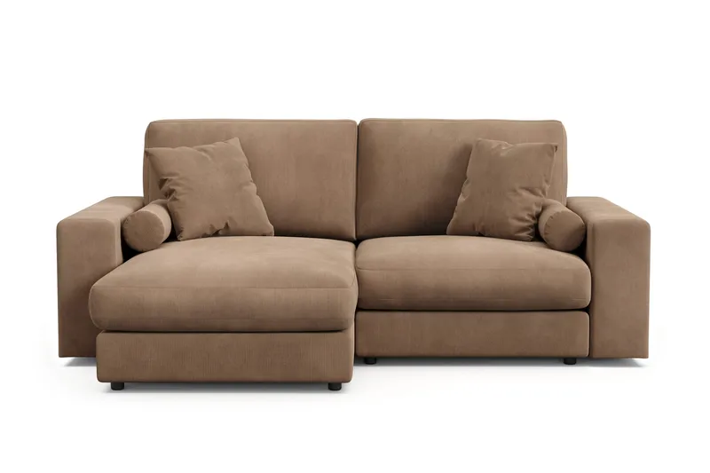 Arken Lyx 3-sits Vändbar L-formad Djup Divansoffa i Manchester - Brun - Products - Möbler - Soffa - Divansoffa & schäslongsoffa - 3 sits soffa med divan