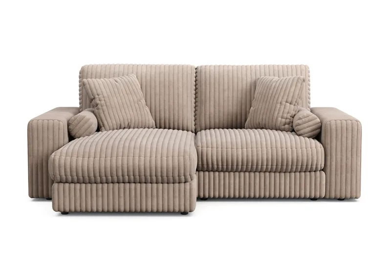 Arken Lyx 3-sits Vändbar L-formad Djup Divansoffa i Manchester - Greige - Products - Möbler - Soffa - Divansoffa & schäslongsoffa - 3 sits soffa med divan