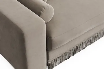 Arken Lyx 3-sits Vändbar L-formad Djup Divansoffa i Sammet - Beige - Products - Möbler - Soffa - Divansoffa & schäslongsoffa - 3 sits soffa med divan