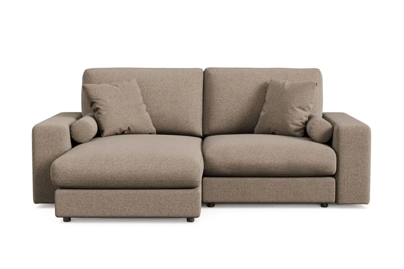 Arken Lyx 3-sits Vändbar L-formad Djup Divansoffa i Tyg - Brun - Products - Möbler - Soffa - Divansoffa & schäslongsoffa - 3 sits soffa med divan
