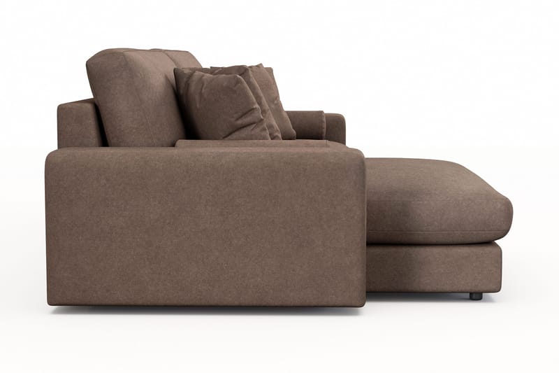 Arken Lyx 4-sits Vändbar L-formad Djup Divansoffa i Tyg - Brun - Products - Möbler - Soffa - Divansoffa & schäslongsoffa - 4 sits soffa med divan