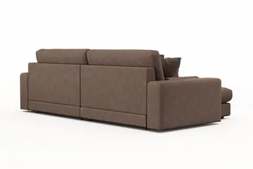Arken Lyx 4-sits Vändbar L-formad Djup Divansoffa i Tyg - Brun - Products - Möbler - Soffa - Divansoffa & schäslongsoffa - 4 sits soffa med divan