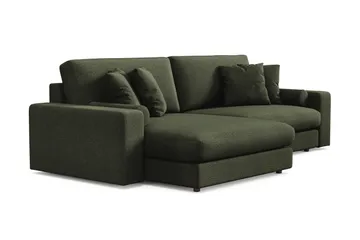 Arken Lyx 4-sits Vändbar L-formad Djup Divansoffa i Tyg - Grön - Products - Möbler - Soffa - Divansoffa & schäslongsoffa - 4 sits soffa med divan