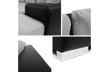Cerys Soffa med Divan 3-sits - Vit - Products - Möbler - Soffa - Divansoffa & schäslongsoffa - 3 sits soffa med divan