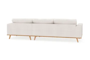 Copenhagen 4-sits Högervänd L-formad Divansoffa i Bouclé - Vit - Products - Möbler - Soffa - Divansoffa & schäslongsoffa - 4 sits soffa med divan