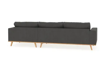 Copenhagen 4-sits Högervänd L-formad Divansoffa i Manchester - Mörkgrå - Products - Möbler - Soffa - Divansoffa & schäslongsoffa - 4 sits soffa med divan