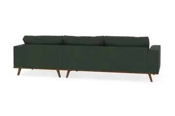 Copenhagen 4-sits Högervänd L-formad Divansoffa i Manchester - Mörkgrön - Products - Möbler - Soffa - Divansoffa & schäslongsoffa - 4 sits soffa med divan