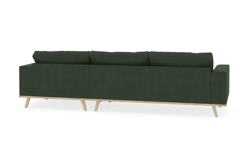 Copenhagen 4-sits Högervänd L-formad Divansoffa i Manchester - Mörkgrön - Products - Möbler - Soffa - Divansoffa & schäslongsoffa - 4 sits soffa med divan