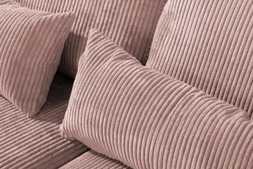 Copenhagen 4-sits Högervänd L-formad Divansoffa i Manchester - Rosa - Products - Möbler - Soffa - Divansoffa & schäslongsoffa - 4 sits soffa med divan