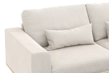 Copenhagen 4-sits Högervänd L-formad Divansoffa i Sammet - Krämvit - Products - Möbler - Soffa - Divansoffa & schäslongsoffa - 4 sits soffa med divan