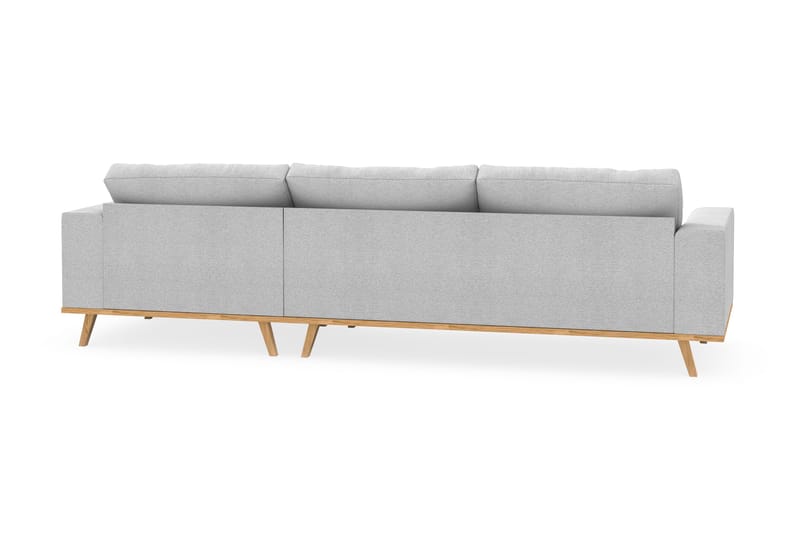 Copenhagen 4-sits Högervänd L-formad Divansoffa i Tyg - Ljusgrå - Products - Möbler - Soffa - Divansoffa & schäslongsoffa - 4 sits soffa med divan