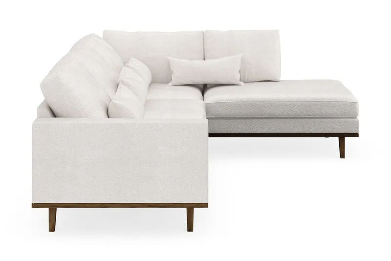Copenhagen 4-sits Högervänd L-formad Schäslongsoffa i Bouclé - Vit - Products - Möbler - Soffa - Divansoffa & schäslongsoffa - 4 sits soffa med divan