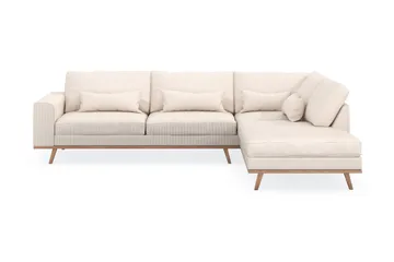Copenhagen 4-sits Högervänd L-formad Schäslongsoffa i Manchester - Beige - Products - Möbler - Soffa - Divansoffa & schäslongsoffa - 4 sits soffa med divan