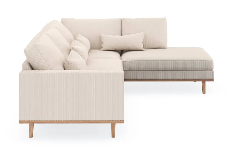Copenhagen 4-sits Högervänd L-formad Schäslongsoffa i Manchester - Beige - Products - Möbler - Soffa - Divansoffa & schäslongsoffa - 4 sits soffa med divan