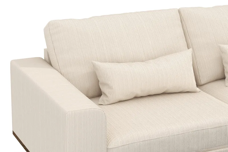 Copenhagen 4-sits Högervänd L-formad Schäslongsoffa i Manchester - Beige - Products - Möbler - Soffa - Divansoffa & schäslongsoffa - 4 sits soffa med divan