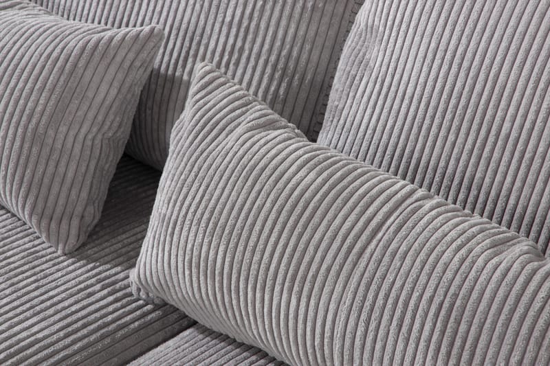 Copenhagen 4-sits Högervänd L-formad Schäslongsoffa i Manchester - Ljusgrå - Products - Möbler - Soffa - Divansoffa & schäslongsoffa - 4 sits soffa med divan