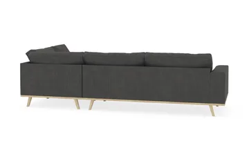 Copenhagen 4-sits Högervänd L-formad Schäslongsoffa i Manchester - Mörkgrå - Products - Möbler - Soffa - Divansoffa & schäslongsoffa - 4 sits soffa med divan